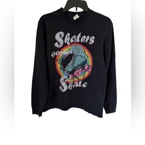 Mens Black Skaters Gonna Skate Sweatshirt